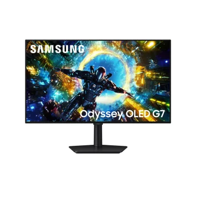 Samsung Odyssey OLED G7 G73SH 32" OLED, Dual Mode 330Hz / 165Hz, 0.03ms, 4K UHD (3840 x 2160), AMD FreeSync Premium Pro, VESA DisplayHDR True Black 400 Геймърски монитор