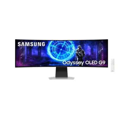 Samsung Odyssey OLED G9 G95SD, 49" QD-OLED, 240Hz, 0.03ms, 32:9, Dual QHD (5120 x 1440), AMD FreeSync Premium Pro, HDR10, 1800R Curved Извит геймърски монитор