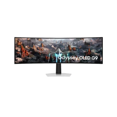 Samsung Odyssey OLED G9 LS49CG934SUXEN, 49" QD-OLED, 240Hz, 0.03ms, 32:9, Dual QHD (5120 x 1440) FreeSync Premium Pro, DisplayHDR 400, 1800R Curved Извит геймърски монитор