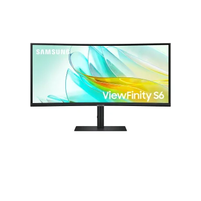 Samsung ViewFinity S65UC LS34C652UAUXEN 34" VA, 5 ms, 100 Hz, 21:9, UWQHD (3440 x 1440), AMD FreeSync, HDR 10, 1000R Curved Извит монитор