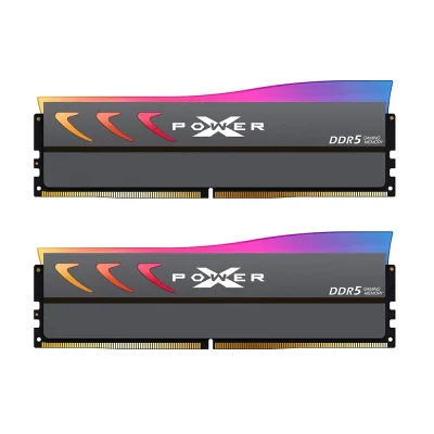 Silicon Power XPOWER Storm RGB Gray 32GB (2x16), DDR5, 6400 MHz, CL32, AMD EXPO & Intel XMP Рам памет