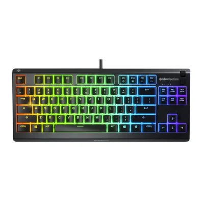 SteelSeries Apex 3 TKL Геймърска клавиатура със SteelSeries Whisper-Quiet суичове