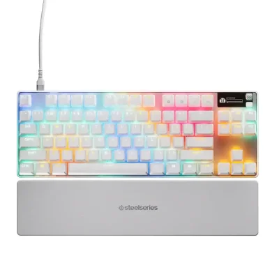 SteelSeries Apex Pro TKL Gen 3 US Layout Геймърска механична клавиатура с OmniPoint 3.0 регулируеми суичове