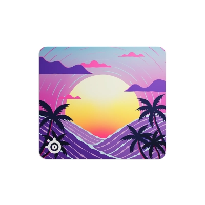 SteelSeries QcK - Large Neon Sunset Геймърски пад за мишка