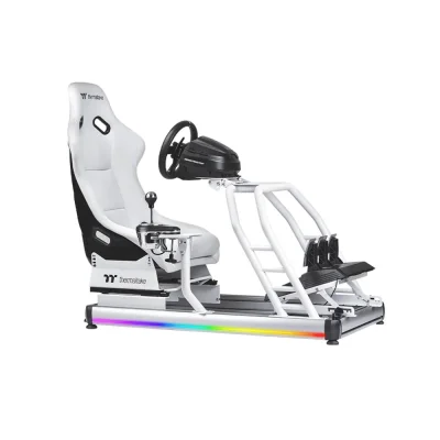 Thermaltake GR500 Racing Simulator Cockpit White Геймърски стол за състезателни симулатори