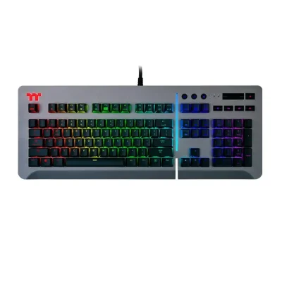 Thermaltake Level 20 RGB Titanium Геймърска механична клавиатура с Cherry MX Speed Silver суичове