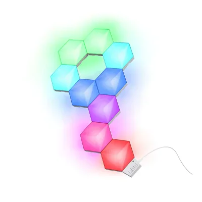 Trust GXT 902 VYBZ RGB Hexagon Light Panels Starter Pack (9 броя) комплект умни модулни панели
