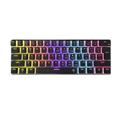 White Shark ASHIKO-2 Black Геймърска механична клавиатура с Red суичове