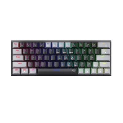 White Shark WAKIZASHI-2 Black/Grey Геймърска механична клавиатура с Red суичове