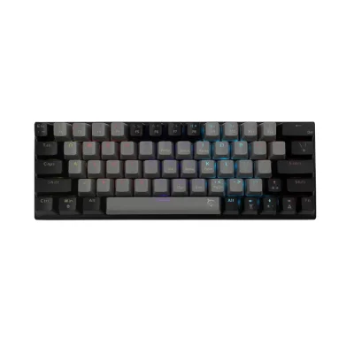 White Shark WAKIZASHI Grey/Black Геймърска механична клавиатура с Red суичове
