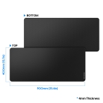 Pulsar професионален геймърски пад за мишка Gaming Mousepad ParaBrake V2 Mouse Pad XXL Black - 900 x 400 mm