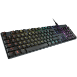 COUGAR LUXLIM, Gaming Keyboard, Low-Profile Optical-Mechanical Red Switches, Unibody CNC Aluminum Frame, 14 Backlight Effects, Type-C Cable, Detachable Magnetic Stands, Dimensions: 125x432x20 mm