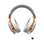 Dark Project Sono White/Gold Wireless Безжични геймърски слушалки с микрофон