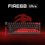 Madlions FIRE 68 ULTRA Black 8K RGB Геймърска механична клавиатура с Gateron Magnetic Jade регулируеми суичове