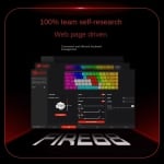 Madlions FIRE 68 ULTRA Black 8K RGB Геймърска механична клавиатура с Gateron Magnetic Jade регулируеми суичове