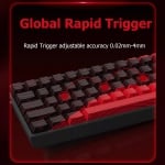 Madlions професионална геймърска механична клавиатура Professional Gaming Mechanical Keyboard MAD 68 HE Flagship - 8K, Magnetic Amber Pro Switches - White