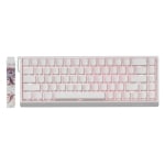 Madlions професионална геймърска механична клавиатура Professional Gaming Mechanical Keyboard MAD 68 HE RGB - 1K, Magnetic Amber Pro Switches - White