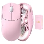 Lamzu професионална геймърска мишка MAYA X 8K - Wireless Gaming Mouse - Light Pink