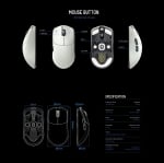 Lamzu професионална геймърска мишка MAYA X 8K - Wireless Gaming Mouse - Light Pink