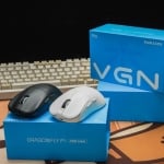 VGN професионална геймърска мишка Wireless Gaming Mouse F1 PRO MAX DRAGONFLY - 1K (4K compatible), Kailh Black Gold Mamba Switches, White