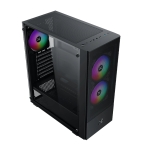 Xigmatek кутия Case ATX - Hero II Air 3F - RGB, Tempered Glass
