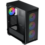 Xigmatek Master X II Pro (Black, ATX, U3x1 & U2x2, Front Meshed Grill & Left TG, 4PCS Z20A & ARGB PCB)