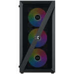 Xigmatek Blade EN40887 ATX/M-ATX/MINI ITX, USB3.0 X1, USB2.0 X2, HD AUDIO, Mehsed Grill Frontpanel & Left Tempered Glass, 4PCS X20C Auto Running LED Fan