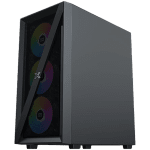 Xigmatek Blade EN40887 ATX/M-ATX/MINI ITX, USB3.0 X1, USB2.0 X2, HD AUDIO, Mehsed Grill Frontpanel & Left Tempered Glass, 4PCS X20C Auto Running LED Fan