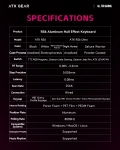 ATK професионална геймърска механична клавиатура Professional Gaming Mechanical Keyboard RS6 Ultra - 8K, TTC RGB Magneto [Linear] - Night Hunter