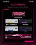 ATK професионална геймърска механична клавиатура Professional Gaming Mechanical Keyboard RS6 Ultra - 8K, TTC RGB Magneto [Linear] - Night Hunter