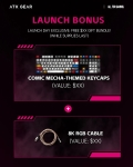 ATK професионална геймърска механична клавиатура Professional Gaming Mechanical Keyboard RS6 Ultra - 8K, TTC RGB Magneto [Linear] - Night Hunter