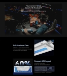 ATK професионална геймърска механична клавиатура Professional Gaming Mechanical Keyboard EDGE 60 HE Leviatan - 8K, TTC RGB Magneto Switches