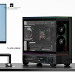 Thermalright кутия Case mATX - TL-M10 Vision Black - No fans, 9.16 inch LCD Display, USB-C