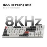 Безжична механичка клавиатура Keychron Q6 Ultra 8K Black - Silk POM Switch Brown