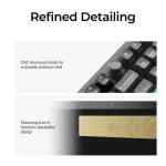 Безжична механичка клавиатура Keychron Q6 Ultra 8K Black - Silk POM Switch Banana