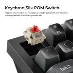 Безжична механичка клавиатура Keychron Q6 Ultra 8K Black - Silk POM Switch Red