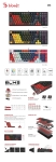 А4tech Геймърска механична клавиатура Bloody Sports Navy S98 BLMS RGB Backlit red switch , USB