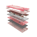 А4tech Геймърска механична клавиатура Bloody Energy Pink S87 BLMS TKL RGB Backlit red switch , USB
