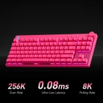MCHOSE геймърска механична клавиатура Gaming Mechanical Keyboard Mix 87 Ultra Esports - 8K, Mount Tai Magnetic Switch GT [Tactile] (English US), Black