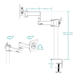 Arctic Стойка за монитор за бюро Desk Mount Monitor - X1