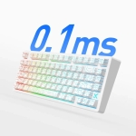 MCHOSE геймърска механична клавиатура Gaming Mechanical Keyboard Jet75 - 8K, Kailh Magnetic God Switch [Linear] (English US), Black