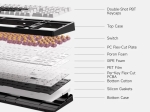 MCHOSE геймърска механична клавиатура Wireless Gaming Mechanical Keyboard UT98 Classic Therapy - Silent Peach V3 Switch [Linear] (English US)