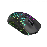 Canyon 7keys Gaming 2.4G wireless mouse, KA8 sensor, DPI up to 1600, rubber coating on panel, Huano 1million switch, 45cm PVC cable, ABS material. 400mAh battery, size: 125.8*63.7*41mm, weight: 95g, Black