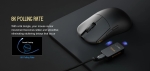 Lamzu професионална геймърска мишка INCA 8K - Wireless Gaming Mouse - White
