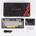 Ajazz геймърска механична клавиатура Gaming Mechanical Keyboard AK820 V2 - Arctic Isle Magnetic Switch [Linear] (English US), Black, Gray, Yellow