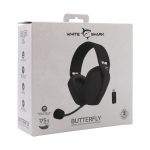 White Shark безжични геймърски слушалки Gaming Headphones BUTTERFLY - Bluetooth, 2.4G, Black