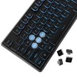 White Shark геймърска клавиатура Gaming Keyboard TACHI - Low-Profile (English US), Black