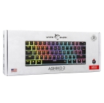 White Shark геймърска механична клавиатура Gaming Mechanical Keyboard ASHIKO 2 - Red Switches (English US), Black