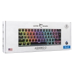 White Shark геймърска механична клавиатура Gaming Mechanical Keyboard ASHIKO 2 - Blue Switches (English US), Black
