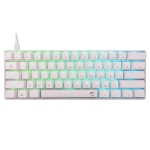 White Shark геймърска механична клавиатура Gaming Mechanical Keyboard SHINOBI 2 - YUSYA 5P Blue Switches (English US), White